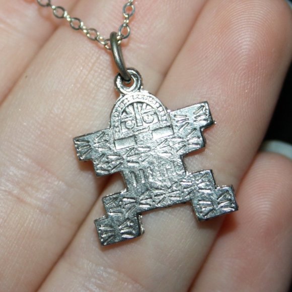 Silver Aztec Charm necklace